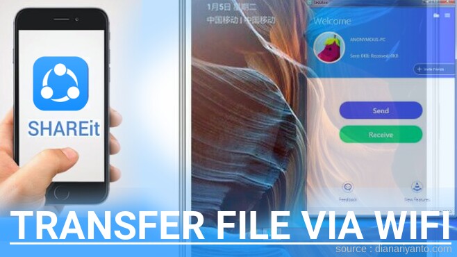 Cara Mudah Transfer File via Wifi di Lenovo Vibe K5 Plus A6020 Menggunakan ShareIt Terbaru